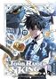 "Manga 'Tomb Raider King', Band 17. Mann mit schwarzem Haar im Anzug, hält einen leuchtenden Ring. Im Hintergrund ein Drache.", Buch