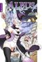 "ALBUS verändert die Welt" steht oben. Darunter eine Manga-Illustration mit einer Hexe in einem fantasievollen Outfit., Buch