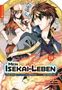 „Mein Isekai-Leben“ steht in großen Buchstaben; ein junger Mann mit braunen Haaren und eine Frau in Fantasiekleidung sind abgebildet., Buch