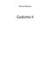 Bertram Wojaczek: Gedichte II, Buch