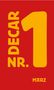 "März" unten, "Nr. 1 Decar" in großen gelben Buchstaben vertikal auf rotem Hintergrund., Buch