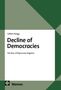 „Gilbert Rüegg: Decline of Democracies. The Rise of Repressive Regimes“, grünes geometrisches Muster, Nomos-Logo., Buch