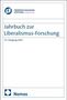Text: „Jahrbuch zur Liberalismus-Forschung. 37. Jahrgang 2025“. Logo: Friedrich Naumann Stiftung und Nomos.