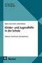 Text: "Kompendien der Pädagogik, Björn Hermstein, Rita Nikolai, Kinder- und Jugendhilfe in der Schule, Akteure, Strukturen, Perspektiven." Unten links befindet sich ein Logo der Marke "Nomos". Hintergrund ist geometrisch in Blau- und Grüntönen gestaltet., Buch