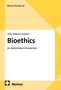 "Bioethics: An Opinionated Introduction" von John-Stewart Gordon. Gelbes geometrisches Design mit "Nomos" Logo unten., Buch
