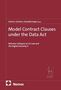 Lohsse, Schulze, Staudenmayer [eds.]. Titel: Model Contract Clauses under the Data Act. Nomos Logo in der Ecke., Buch