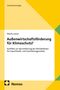 Titel: "Außenwirtschaftsförderung für Klimaschutz?" von Moritz Leiner. Gelbes, grünes und beiges geometrisches Design.
