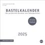 Premium-Bastelkalender weiß klein 2025, Kalender