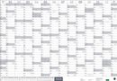 Mega-Posterplaner, silber 2026, Kalender, Kalender