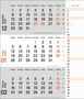 times&more 3-Monatsplaner, orange 2026, Kalender, Kalender