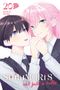Text: "20", "Manga Cult", "Keigo Maki", "Shikimori's not just a cutie". Zwei Anime-Figuren halten sich lächelnd die Hände., Buch