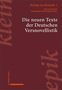 Die neuen Texte der Deutschen Versnovellistik, Buch