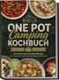 Text: "One Pot Camping Kochbuch, Die leckersten Camping Rezepte mit schneller Zubereitung & wenig Abwasch." Verschiedene Gerichte., Buch