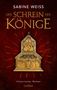 "DER SCHREIN DER KÖNIGE" ist groß zu lesen. Oben steht "SABINE WEISS", darunter "Historischer Roman". Ein goldener Schrein ist abgebildet., Buch