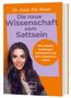 Buchtitel: „Die neue Wissenschaft vom Sattsein“. Text: „Wie Peptide...“. Porträt einer Frau, oranger Hintergrund.