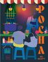 "Authentisches Streetfood aus Korea"; "Pocha Su Scott". Eine bunte Illustration von Menschen an einem Straßenstand., Buch