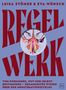 Titel: Regelwerk. Autoren: Luisa Stömer & Eva Wünsch. Thema: Wissen über den Menstruationszyklus. Unten ist ein medizinisches Diagramm., Buch