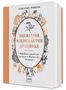 Buchtitel: "DIE KLEINE WILDKRÄUTER APOTHEKE". Illustration mit Blumen in einem ovalen Rahmen, orange und schwarz.