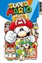 "Super Mario: Seine lustigsten Abenteuer" steht oben. Darunter Cartoon-Figuren, Mario in der Mitte und mehrere bekannte Charaktere., Buch