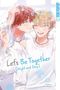 „Let's Be Together [Night and Day]“, zwei lächelnde Personen unter einem Schal, eine spielt mit Blumen im Haar., Buch