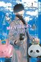 "Mr. Villain's Day Off" von Yuu Morikawa. Ein Mann in Mantel mit Smartphone, rosa und panda Sparschwein im Vordergrund., Buch