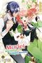 "Muriel Wächterin der Heiligen Bestien" in roter und grüner Schrift. Zwei Anime-Charaktere mit lebendigen Haarfarben und ein weißes Tier., Buch