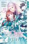 Text: "Why Claris was married to Jean", "3". Illustration von einem Paar in einem verschneiten Wald, beide in eleganter Kleidung., Buch