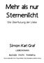 Simon Karl Graf: Mehr als nur Sternenlicht, Buch, Buch