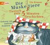 Ute Krause: Die Muskeltiere - Tierisch gute 5-Minuten-Geschichten, 2 CDs