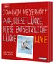 „Joachim Meyerhoff: Ach, diese Lücke, diese entsetzliche Lücke. Live gelesen vom Autor.“ Rotes Cover mit Foto einer Frau im Wasser., 2 MP3-CDs