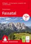 „52 Touren – mit Rosengarten, Langkofel, Sella und Marmolada. Dolomiten Fassat. Mit Rother App.“ Berglandschaft.