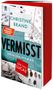 "Christine Brand, VERMISST, Der Fall Lucas, Kriminalroman, SPIEGEL Bestseller-Autorin." Buch mit rotem Rand.
