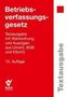 "Betriebsverfassungsgesetz" in Weiß auf Rot, "15. Auflage", vertikal "Textausgabe" am Rand, BUND VERLAG Logo unten.