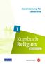 "Handreichung für Lehrkräfte", "1 Kursbuch Religion", "elementar". Zwei spielende Kinder im Wasser, grüne und weiße Gestaltung., Buch