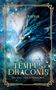 "ALINA NAYYAR. TEMPUS DRACONIS. DIE SAGA DER ZEITDRACHEN.” Ein blauer Drache, Uhren und ein Wald im Hintergrund., Buch