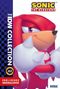 „Sonic The Hedgehog“ oben. „The IDW Collection“ links. Illustration von Knuckles mit verschränkten Armen., Buch