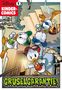 Text oben: "Disneys Kinder-Comics"; unten: "Gruselgarantie!". 
Drei Entenküken wirken erschrocken in einer Szene; Comic-Stil., Buch