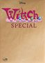 Text: W.i.t.c.h., Special, Will, Irma, Taranee, Cornelia, Hay Lin. Bunte Buchstaben auf braunem Hintergrund. Logo oben., Buch