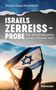 Text: "Israels Zerreißprobe – Die Schicksalsjahre um den 7. Oktober 2023". Frau hält israelische Flagge im Sonnenuntergang.