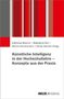 Titel: "Künstliche Intelligenz in der Hochschullehre – Konzepte aus der Praxis". Autoren: Edeltraud Botzum u.a. Oben: Rote vertikale Streifen. Unten: Weiß mit Logo "BELTZ Juventa"., Buch