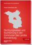 Titel: "Rechnungswesen und Buchführung in den Kommunen des Landes Brandenburg". Rotes Cover, graue Brandenburg-Karte., Buch