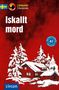 Text: "Iskallt mord, Lernkrimi, 3 Kurzkrimis, A1". Illustration: Schneehaus, Bäume im Schnee., Buch
