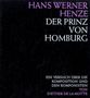 Diether de la Motte: Hans Werner Henze: Der Prinz von Homburg, Noten