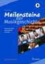 "Meilensteine der Musikgeschichte", Unterrichtsfilme, Arbeitsblätter, Lösungen. Titelbild mit Konzertsaal, Kindern, Beethoven., Noten