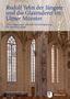 Text über Innenraum einer Kirche: "Rudolf Yelin der Jüngere und die Glasmalerei im Ulmer Münster". Unten ein Logo., Buch