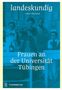 Text: "landeskundig", "Tjark Wegner", "Frauen an der Universität Tübingen", "Thorbecke". Historisches Foto von Frauen in einem Labor., Buch