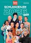 „Kronen Zeitung“, „SCHLAGZEILEN 2026“, „ALLE STORYS, DIE BEWEGEN“. Diverse bekannte Figuren auf grünem Hintergrund., Buch
