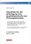Wolf-Michael Farr: Checkliste 10 für die Anfertigung und Qualitätskontrolle von Prüfungsberichten., Buch