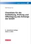 Wolf-Michael Farr: FARR Checkliste 8 für die Aufstellung, Prüfung und Offenlegung des Anhangs der GmbH, Buch