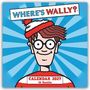 "WHERE'S WALLY?", "CALENDAR 2027", "18 Months". Illustration mit einer Figur mit Brille und roter gestreifter Mütze., Kalender